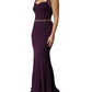 Dolce & Gabbana Violet Embellished Sheath Mermaid Gown Dress