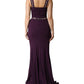 Dolce & Gabbana Violet Embellished Sheath Mermaid Gown Dress