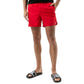 Nike Red Polyester Swim Shorts
