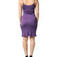 John Galliano Purple Jersey Sheath Coctail Bodycon Pencil Dress
