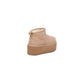 UGG Beige Suede Leather Ankle Boots