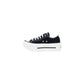 Converse Black And White Fabric Platform Sneakers