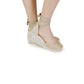 Espadrilles Gray Cotton High Heel Pumps
