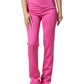 Versace Pink Viscose High Waist Straight Casual Trouser Pants