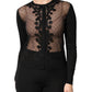 Dolce & Gabbana Black Sheer Button Down Cardigan Sweater