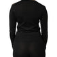 Dolce & Gabbana Black Sheer Button Down Cardigan Sweater