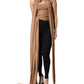 Dolce & Gabbana Brown Virgin Wool Sleeveless Scarf Tank Top