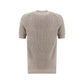 Brunello Cucinelli Beige Linen T-Shirt