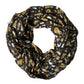 Dolce & Gabbana Black Jazz Club Print Neck Wrap Shawl Scarf