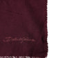 Dolce & Gabbana Maroon Cashmere Fringes Neck Wrap Shawl Scarf