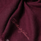 Dolce & Gabbana Maroon Cashmere Fringes Neck Wrap Shawl Scarf