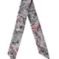 Dolce & Gabbana Multicolor Marble Neck Silk Wrap Foulard Scarf