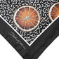Dolce & Gabbana Black Orange Print Square Handkerchief Scarf