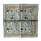 Dolce & Gabbana Blue Jazz Club Square Handkerchief Scarf
