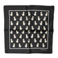 Dolce & Gabbana Black Dog Print Square Handkerchief Scarf