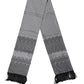 Dolce & Gabbana Gray Patterned Fringes Neck Foulard Scarf