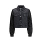 Ganni Black Cotton Denim Jacket