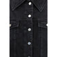 Ganni Black Cotton Denim Jacket
