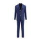 Brunello Cucinelli Blue Fleece Wool Two-Piece Suit
