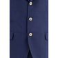 Brunello Cucinelli Blue Fleece Wool Two-Piece Suit