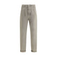 Brunello Cucinelli Bicolor Cotton Straight-Leg Jeans