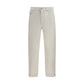 Brunello Cucinelli White Cotton Straight-Leg Jeans