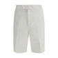 Thom Browne White Polyester Bermuda Shorts