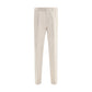 Brunello Cucinelli Cream Cotton Casual Pants