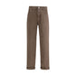 Brunello Cucinelli Brown Cotton Relaxed Fit Jeans