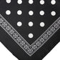 Dolce & Gabbana Black Polka Dot Square Handkerchief Scarf