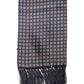 Dolce & Gabbana Black Patterned Fringes Neck Foulard Scarf