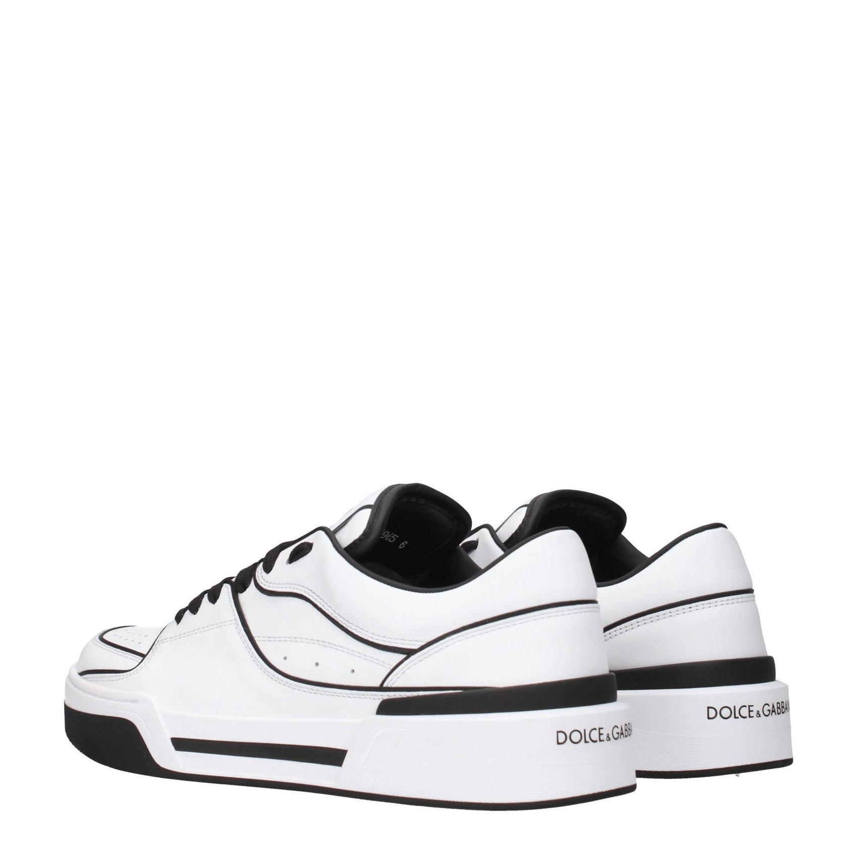 Dolce & Gabbana White Leather Sneakers
