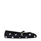Dolce & Gabbana Black Fabric Ballet Flats