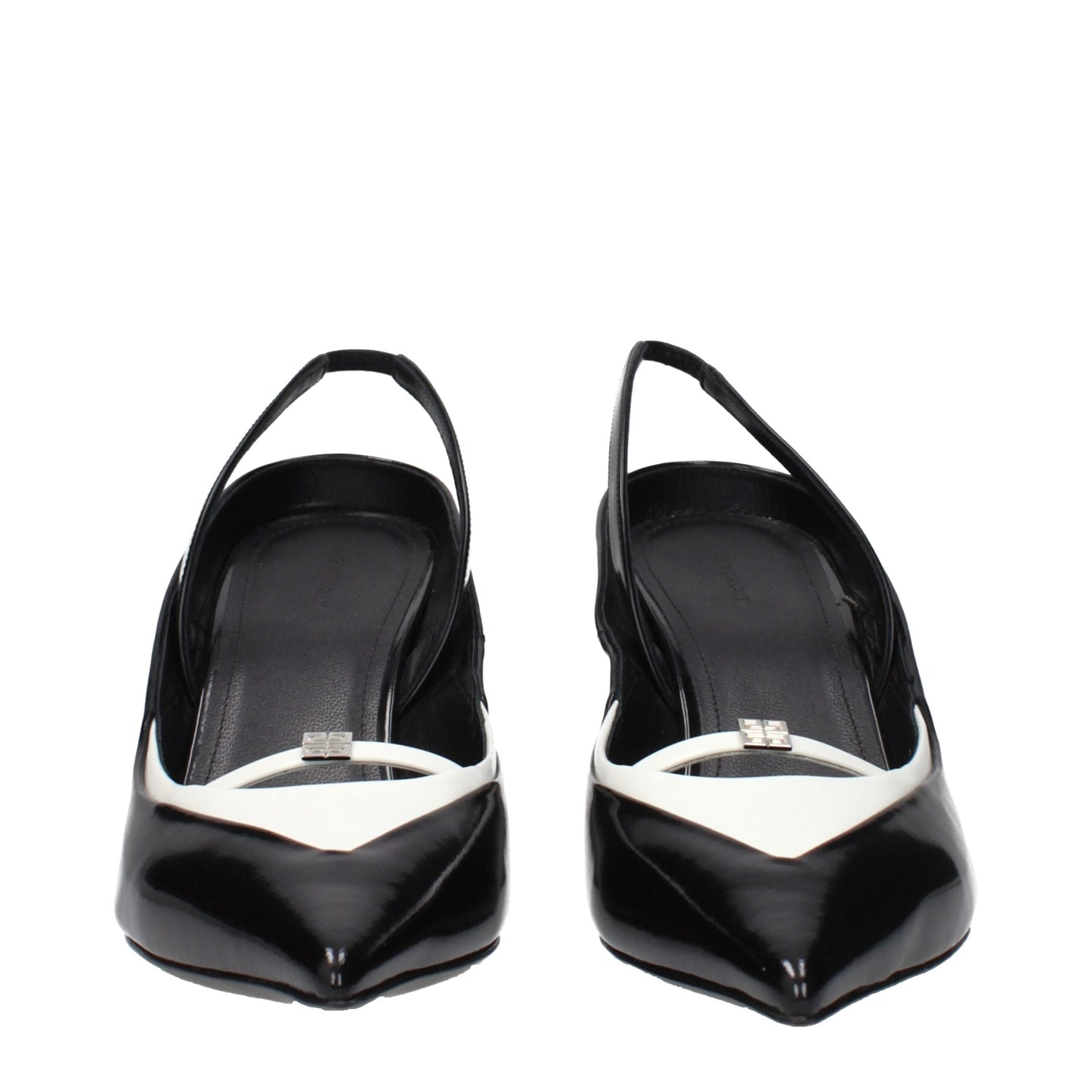 Givenchy Black Leather Wedge Sandals