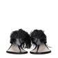 Lanvin Black Leather Flip-Flop Sandals