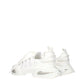 Dolce & Gabbana White Fabric Athletic Sneakers