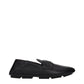 Dolce & Gabbana Black Leather Slip-On Loafers