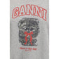 Ganni Gray Cotton Sweatshirt