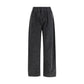 Ganni Black Cotton Casual Pants