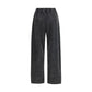 Ganni Black Cotton Casual Pants