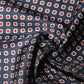 Dolce & Gabbana Blue Patterned Silk Square Handkerchief Scarf