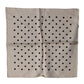 Dolce & Gabbana Brown Polka Dot Square Handkerchief Scarf