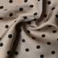 Dolce & Gabbana Brown Polka Dot Square Handkerchief Scarf