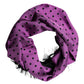 Dolce & Gabbana Violet Polka Dot Fringes Neck Foulard Scarf