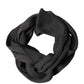 Dolce & Gabbana Black Cashmere Knit Neck Wrap Foulard Scarf