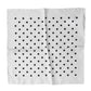 Dolce & Gabbana White Polka Dot Square Handkerchief Scarf