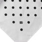 Dolce & Gabbana White Polka Dot Square Handkerchief Scarf
