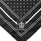 Dolce & Gabbana Scarf Black Poka Dot Men Square Handkerchief
