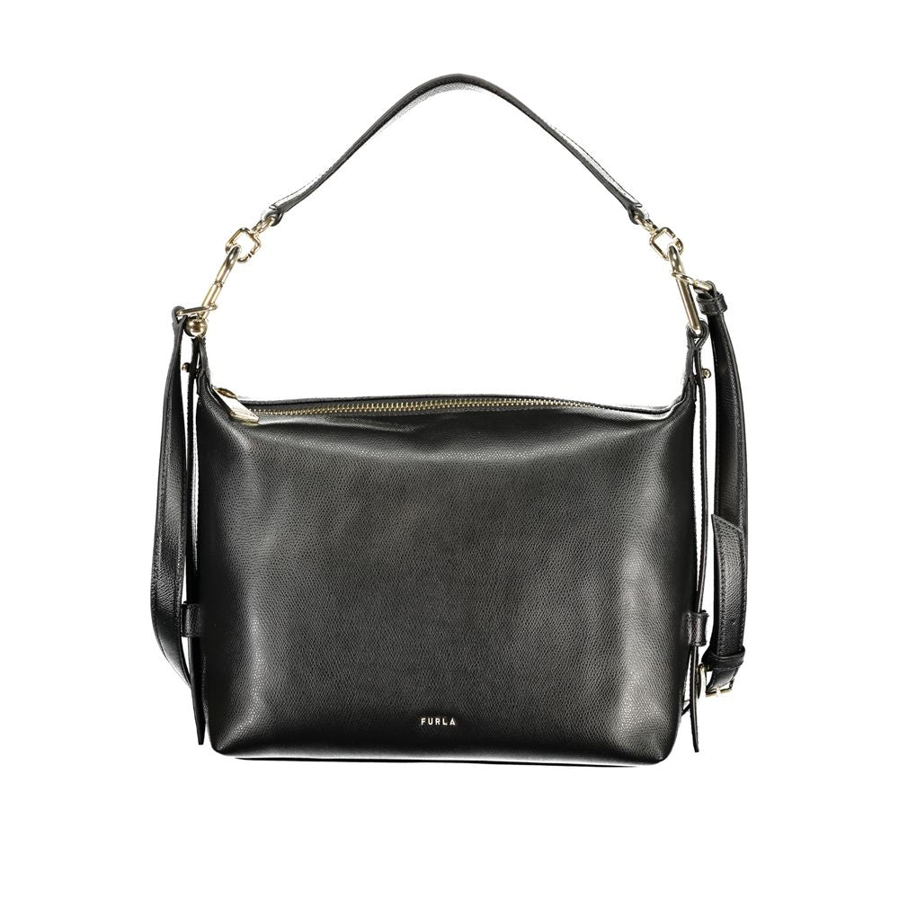Furla Nero Leather Women Handbag