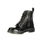 Gas Black Polyurethane Men Ankle Boot